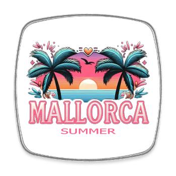 Mallorca - Viereckiger Kühlschrankmagnet - Weiß - Vorne