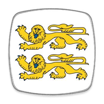 Normandie Or Sur Gueules T-Shirt Cadeau Humour - Magnet carré - blanc - Devant