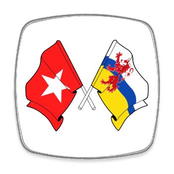 Maastricht & Limburg United - Square fridge magnet - white - Front