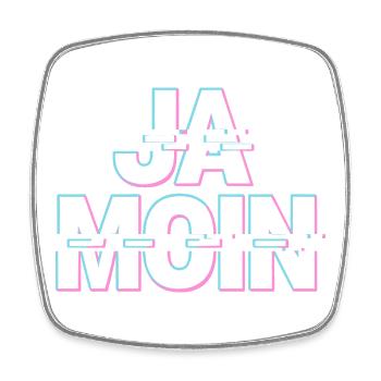 Ja Moin Norddeutschland Hamburg Gamer Meme Moin - Magnet carré - blanc - Devant