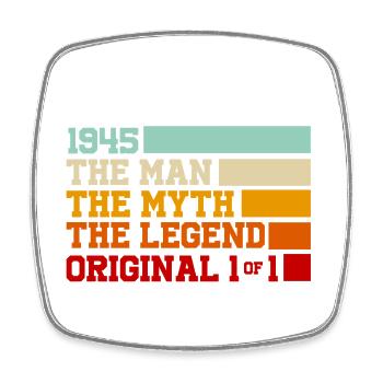 1945 The Man The Myth The Legend - Square fridge magnet - white - Front