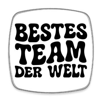 Bestes Team der Welt - Viereckiger Kühlschrankmagnet - Weiß - Vorne