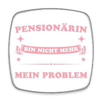Abschiedsgeschenk Beamtin 2026 Pensionärin - Viereckiger Kühlschrankmagnet - Weiß - Vorne
