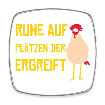 Hühnerflüsterer Huhn Hühnerhalter Hühner - Viereckiger Kühlschrankmagnet - Weiß - Vorne