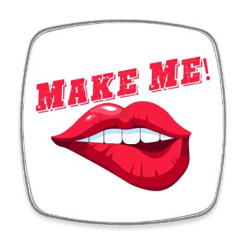 Fais-moi ~ HARDIS ~ Exclamation - Magnet carré - blanc - Devant