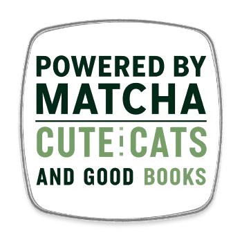 Matcha Cat Books T-Shirt Gift Bookworms - Square fridge magnet - white - Front