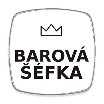 Barová šéfka - vtipné tričko pre barmanku - Square fridge magnet - white - Front