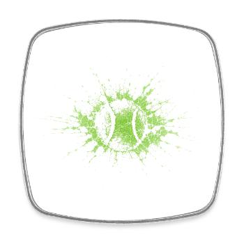 Tennis - Square fridge magnet - white - Front