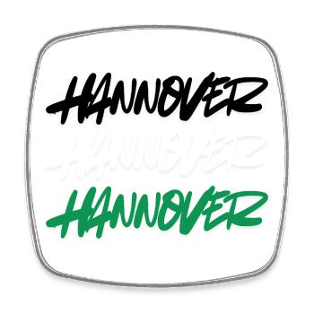 Hanover Double Graffiti Style - Square fridge magnet - white - Front