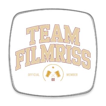 Mallorca Team Filmriss Party JGA Partycrew Malle - Square fridge magnet - white - Front
