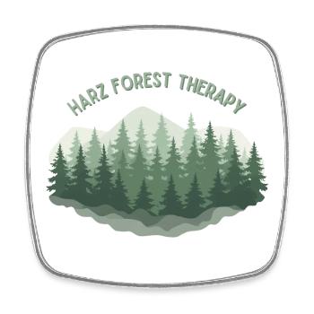 Thérapie forestière du Harz | Vintage Nature - Magnet carré - blanc - Devant