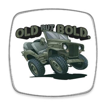Willys MB – Old but Bold | RCCX - Square fridge magnet - white - Front
