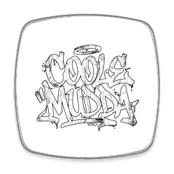 Graffiti d’écriture de Cool Mom - Magnet carré - blanc - Devant
