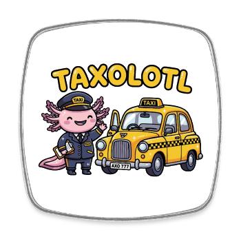 Taxolotl taxolotl avec un taxolotl jaune - Magnet carré - blanc - Devant
