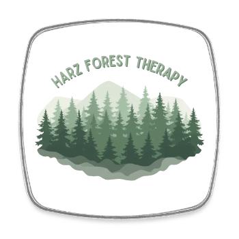 Harz Forest Therapy | Nature & Hiking - Viereckiger Kühlschrankmagnet - Weiß - Vorne