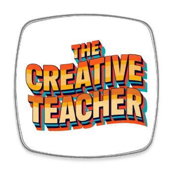 Kreative Lehrerin Teacher Bunt Geschenk - Viereckiger Kühlschrankmagnet - Weiß - Vorne