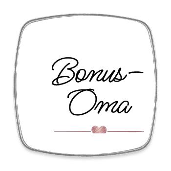 Meilleur bonus de grand-mère au cœur – Cadeau - Magnet carré - blanc - Devant