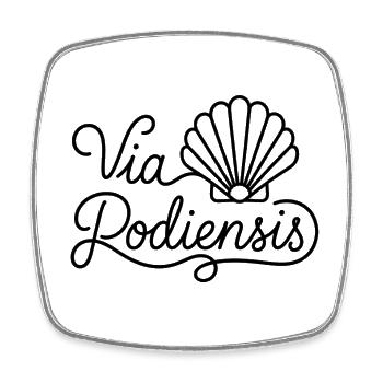 Via Podiensis – Camino de Santiago - Magnet carré - blanc - Devant