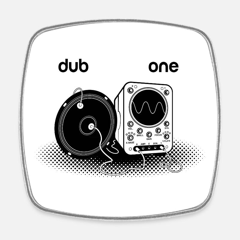 dub sound one - Magnet carré - blanc