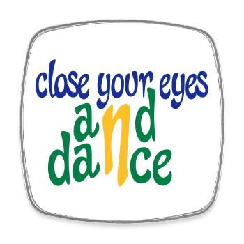 Funny gifts for dancers - Square fridge magnet - white - Front