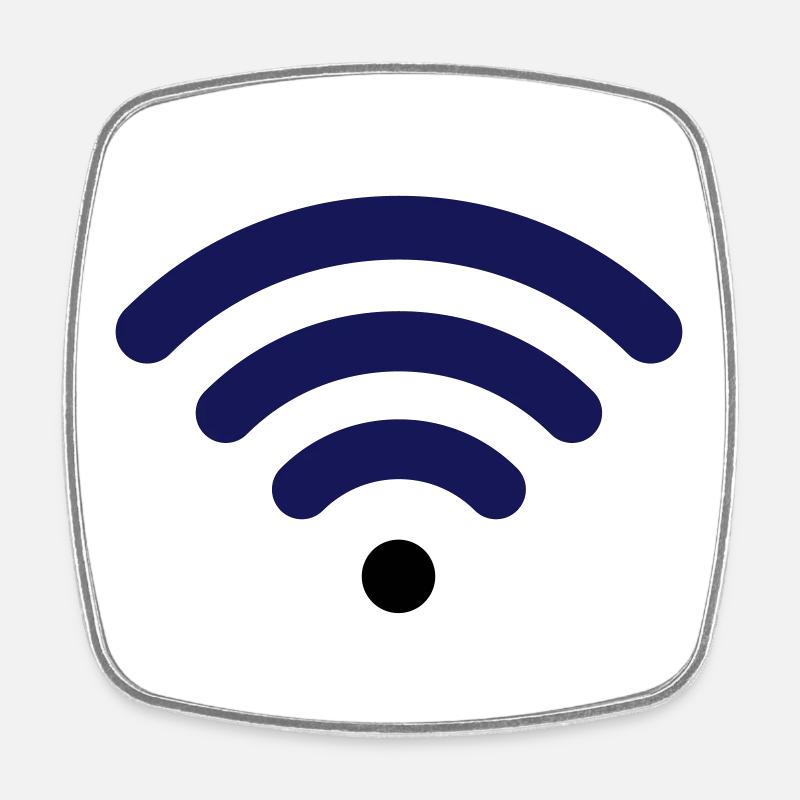 Wifi - Magnet carré - blanc