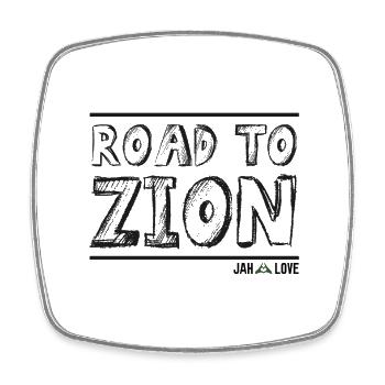 Road To Zion - Viereckiger Kühlschrankmagnet - Weiß - Vorne