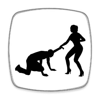 Junggesellenabschied - Square fridge magnet - white - Front