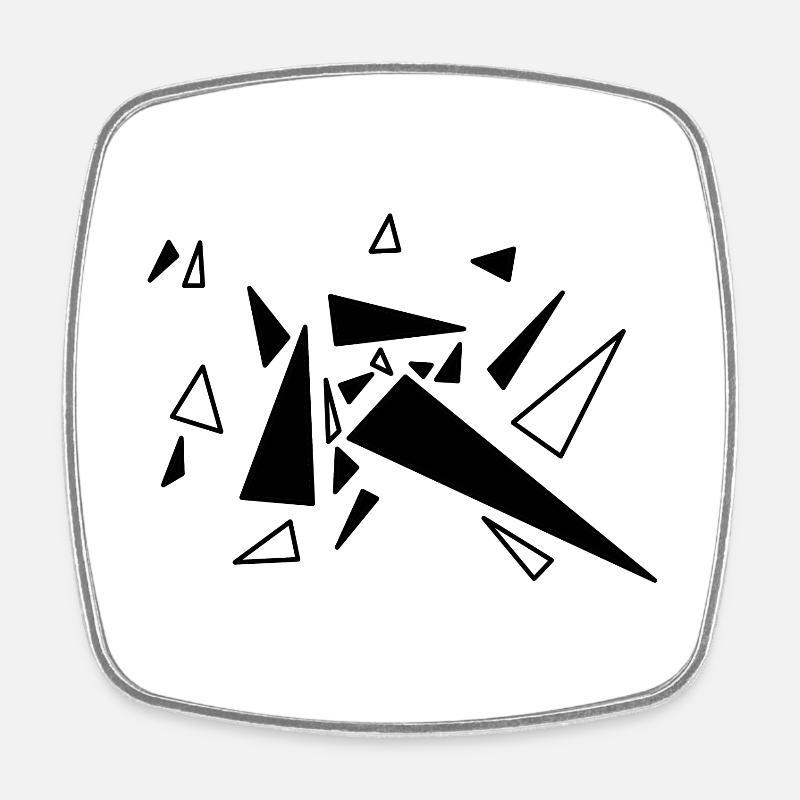 triangle - Square fridge magnet - white