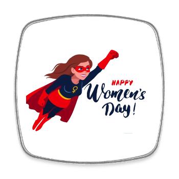 International Women's Day - Square fridge magnet - white - Front