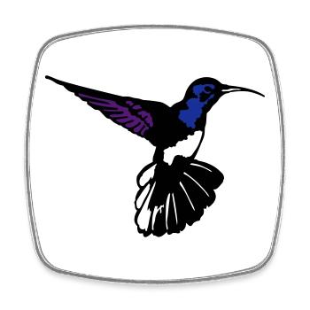 colibri - Square fridge magnet - white - Front