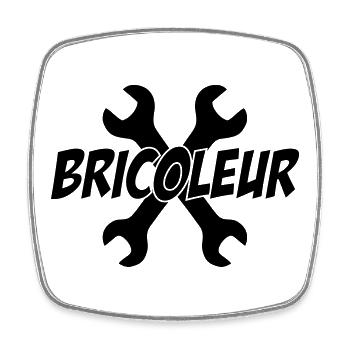 Bricoleur - Magnet carré - blanc - Devant