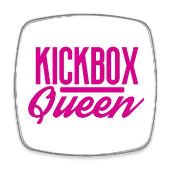 Kickboxen Kickboxing - Viereckiger Kühlschrankmagnet - Weiß - Vorne
