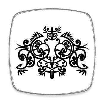 maori - Square fridge magnet - white - Front