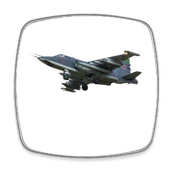 Su-25 - Viereckiger Kühlschrankmagnet - Weiß - Vorne