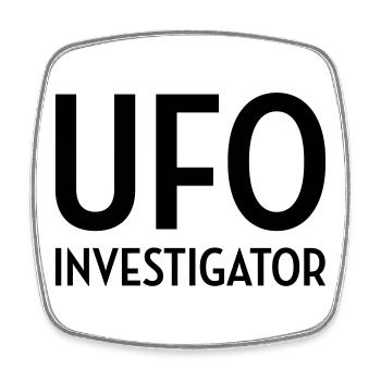 UFO - Alien - Unidentified flying object - Space - Square fridge magnet - white - Front