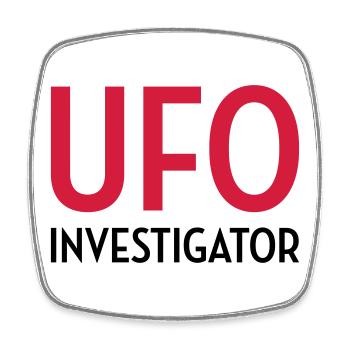 UFO - Alien - Unidentified flying object - Space - Square fridge magnet - white - Front