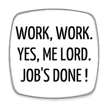 Quote / Gaming / Geek / Gamer / Computer / Game - Square fridge magnet - white - Front