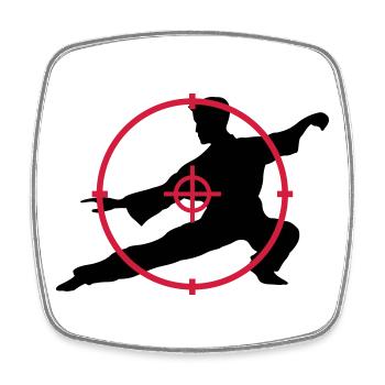 Taijiquan Tai-Chi Chuan Tai-Chi Tai Chi Chuan - Square fridge magnet - white - Front