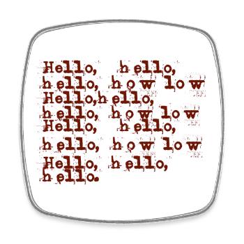 teen spirit - Square fridge magnet - white - Front