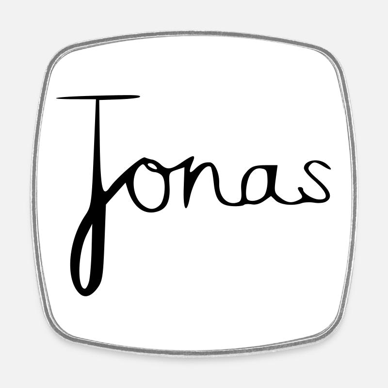 Jonah - Square fridge magnet - white