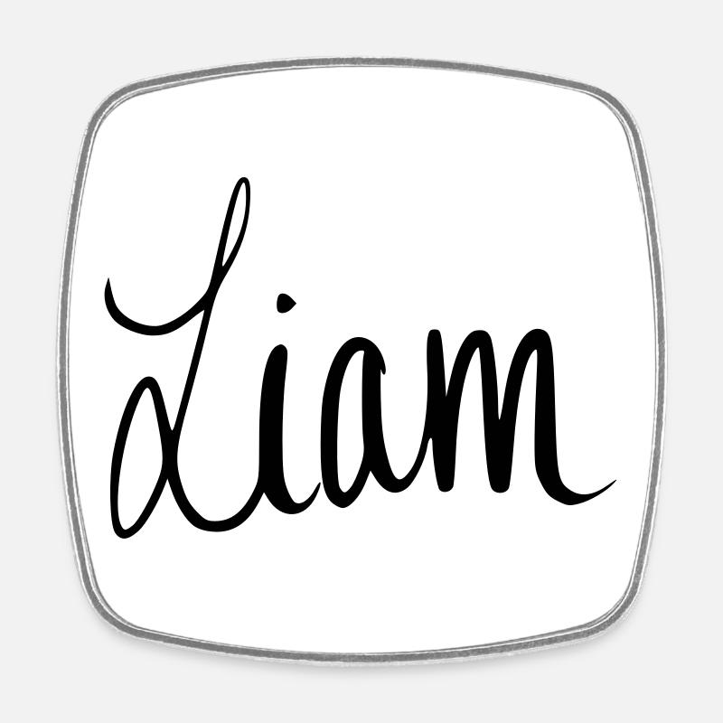 Liam - Viereckiger Kühlschrankmagnet - Weiß