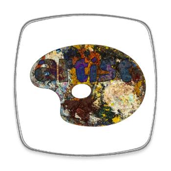 artist - Artist - Square fridge magnet - white - Front
