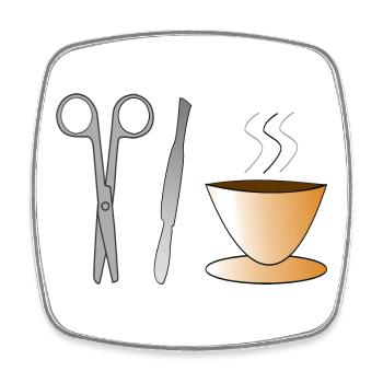 Chirurg Chirurgin Chirurgie OP Kaffee Geschenk - Viereckiger Kühlschrankmagnet - Weiß - Vorne