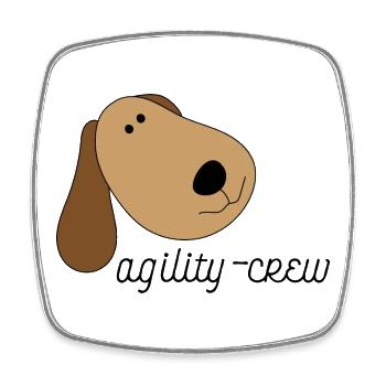 Agility Crew - Square fridge magnet - white - Front