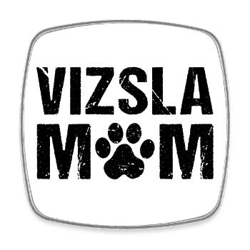 Vizsla Mom Magyar Vizsla - Viereckiger Kühlschrankmagnet - Weiß - Vorne