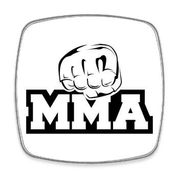 mma Faust Symbol Logo icon Illustration Logo icon - Viereckiger Kühlschrankmagnet - Weiß - Vorne