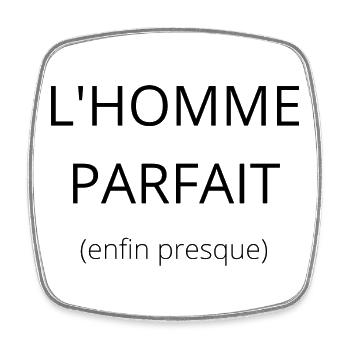 Homme parfait - Magnet carré - blanc - Devant