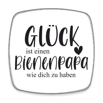 Biene Bienenpapa Imker Bienenliebe Honig Geschenk - Viereckiger Kühlschrankmagnet - Weiß - Vorne