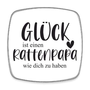 Ratte Rattenpapa Haustier Nagetier Geschenk - Viereckiger Kühlschrankmagnet - Weiß - Vorne