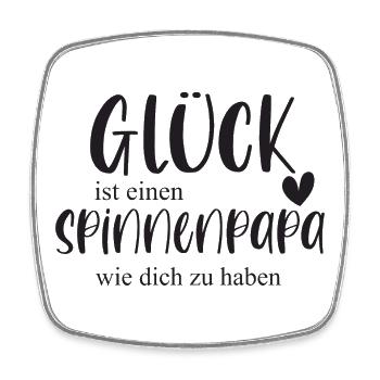 Spinne Spinnenpapa Haustier Insekt Geschenk - Viereckiger Kühlschrankmagnet - Weiß - Vorne